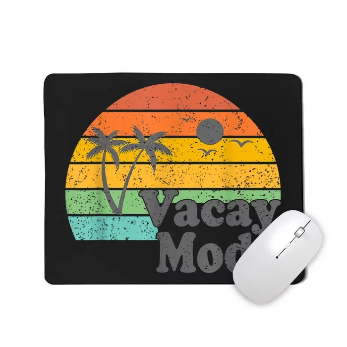 Vacy Mode Summer Cruise Getaway Family Beach Mode Vacation Mousepad