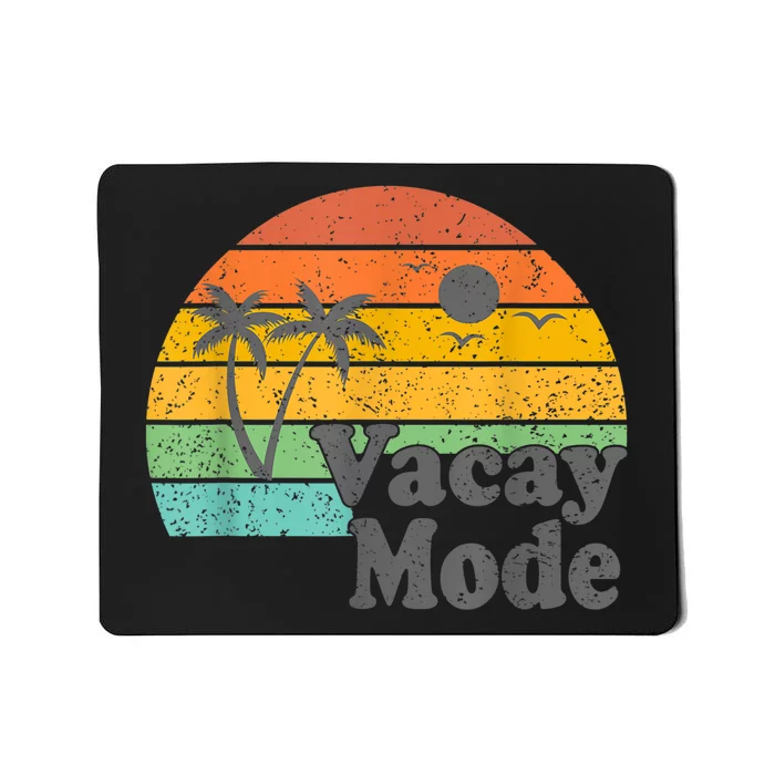 Vacy Mode Summer Cruise Getaway Family Beach Mode Vacation Mousepad