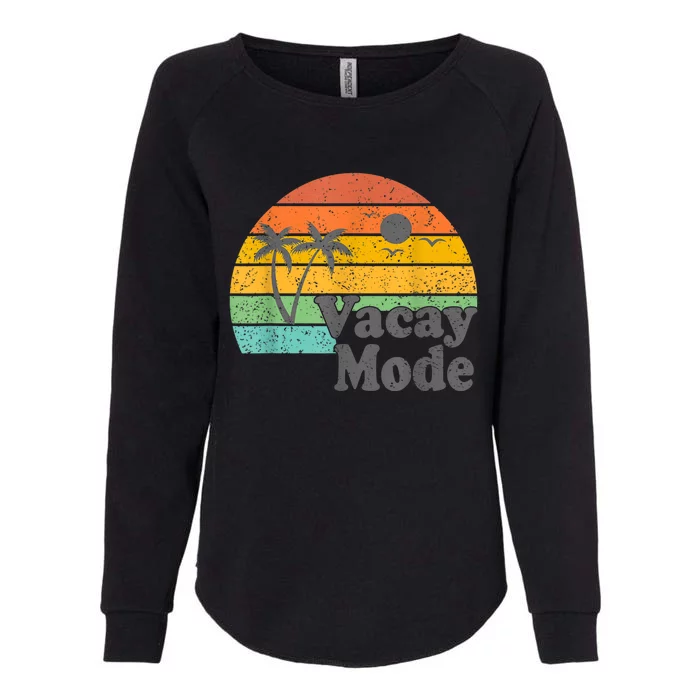 Vacy Mode Summer Cruise Getaway Family Beach Mode Vacation Womens California Wash Sweatshirt