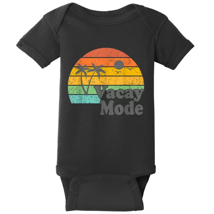 Vacy Mode Summer Cruise Getaway Family Beach Mode Vacation Baby Bodysuit