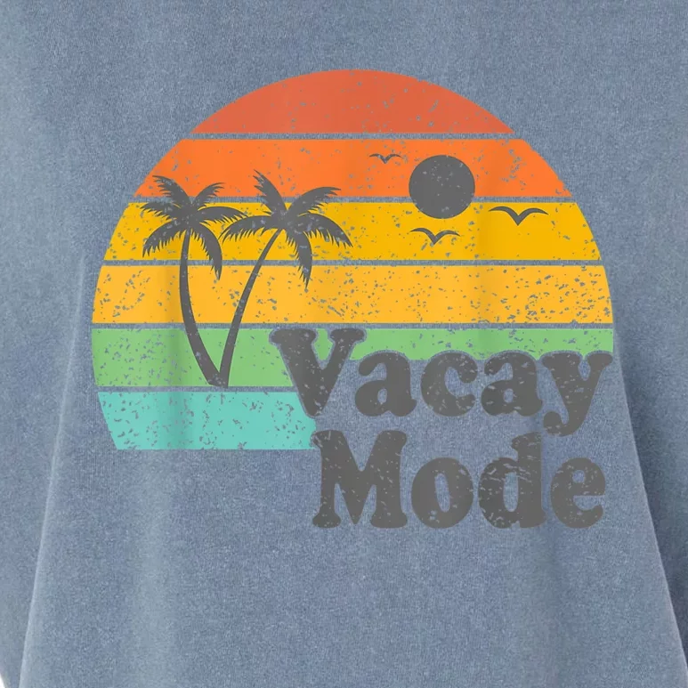 Vacy Mode Summer Cruise Getaway Family Beach Mode Vacation Garment-Dyed Women's Muscle Tee