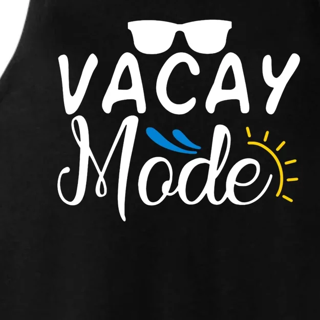 Vacay Mode Summer Vacation Ladies Tri-Blend Wicking Tank