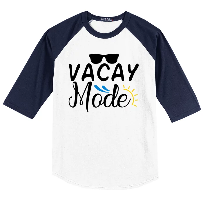 Vacay Mode Summer Vacation Baseball Sleeve Shirt