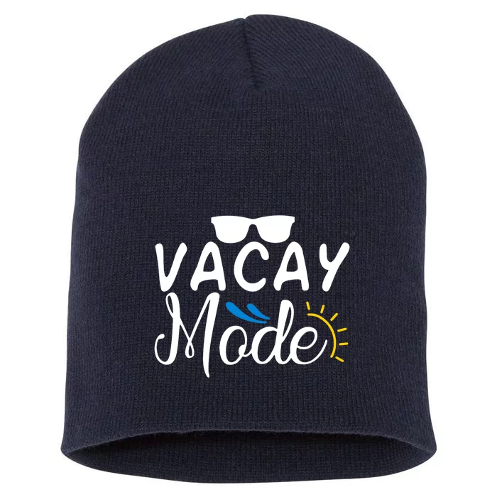 Vacay Mode Summer Vacation Short Acrylic Beanie