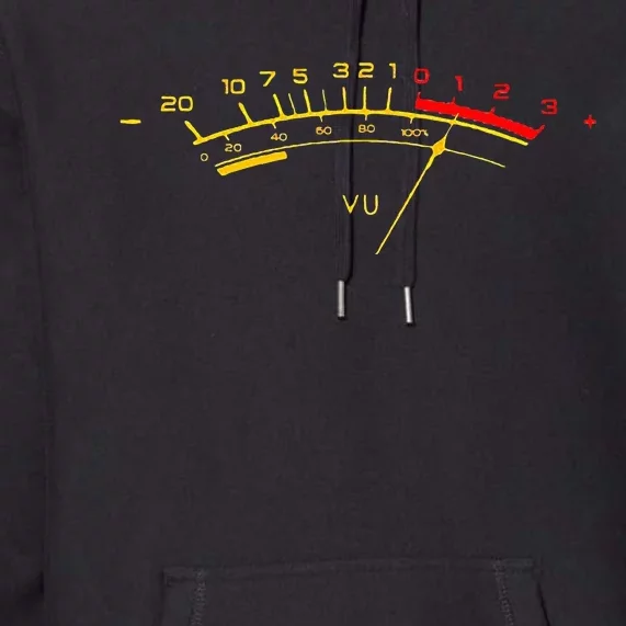 VU Meter Sound Level Studio Premium Hoodie