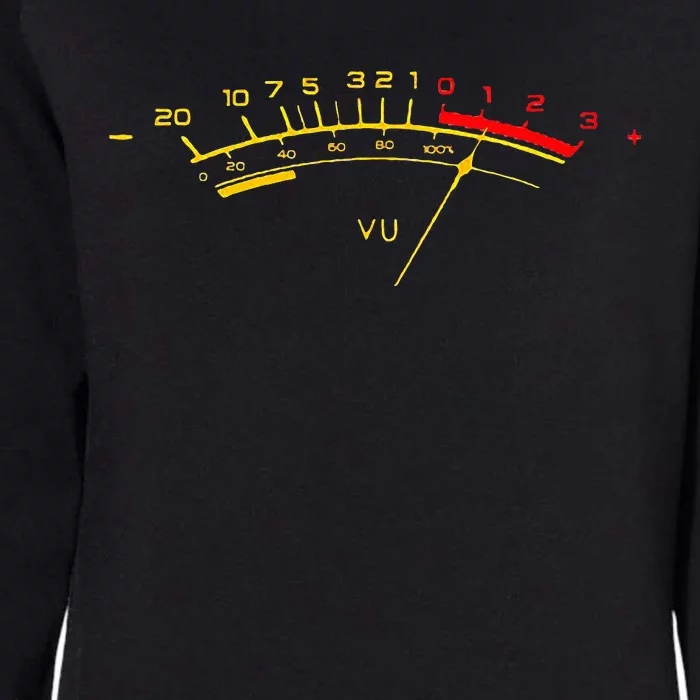 VU Meter Sound Level Studio Womens California Wash Sweatshirt