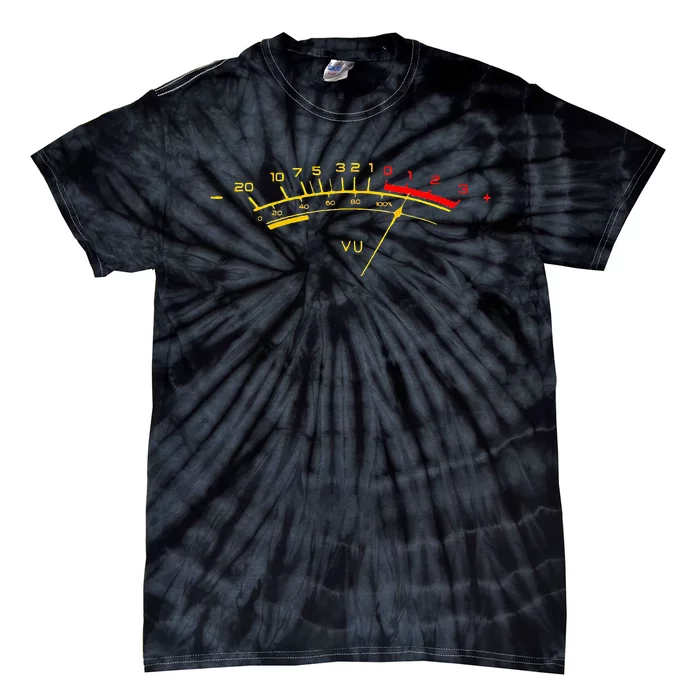 VU Meter Sound Level Studio Tie-Dye T-Shirt