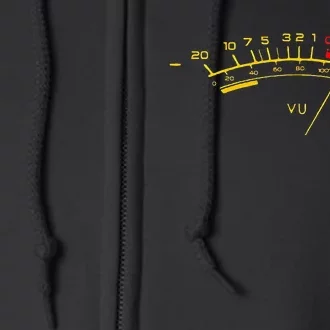 VU Meter Sound Level Studio Full Zip Hoodie