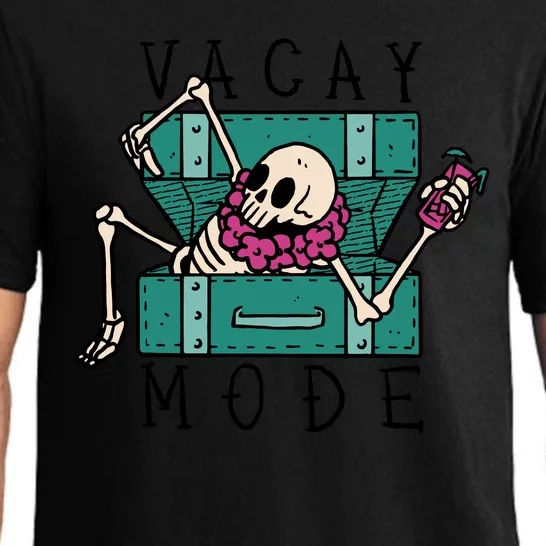 Vacay Mode Skeleton Pajama Set