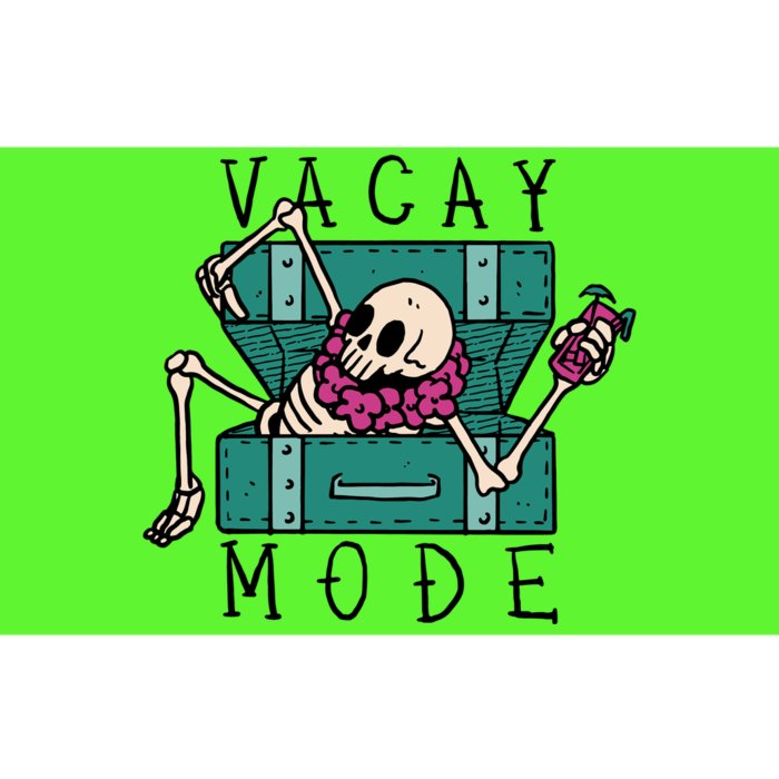 Vacay Mode Skeleton Bumper Sticker