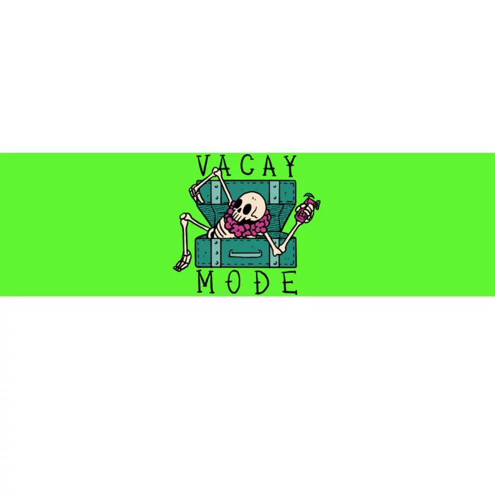 Vacay Mode Skeleton Bumper Sticker