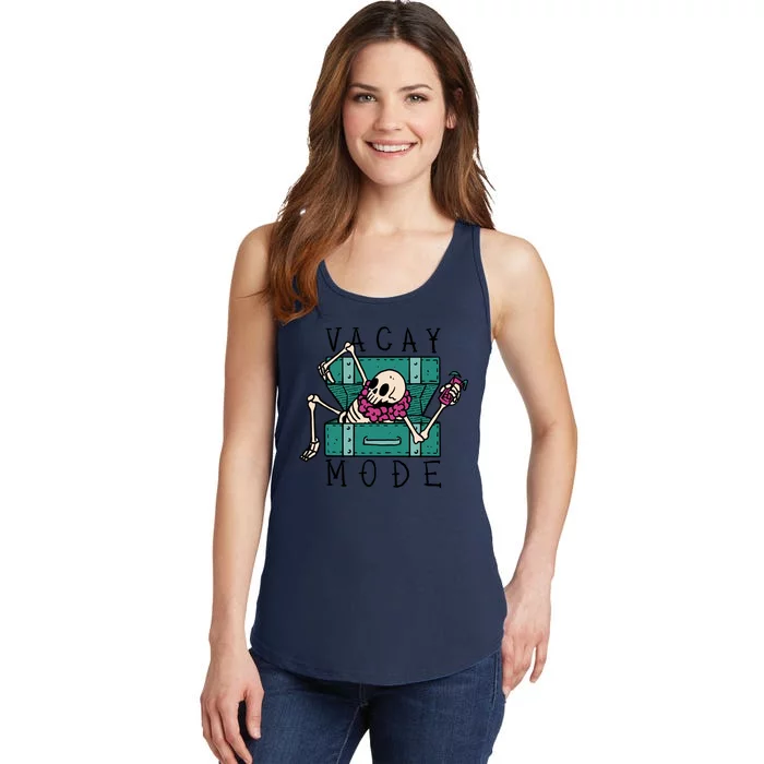 Vacay Mode Skeleton Ladies Essential Tank