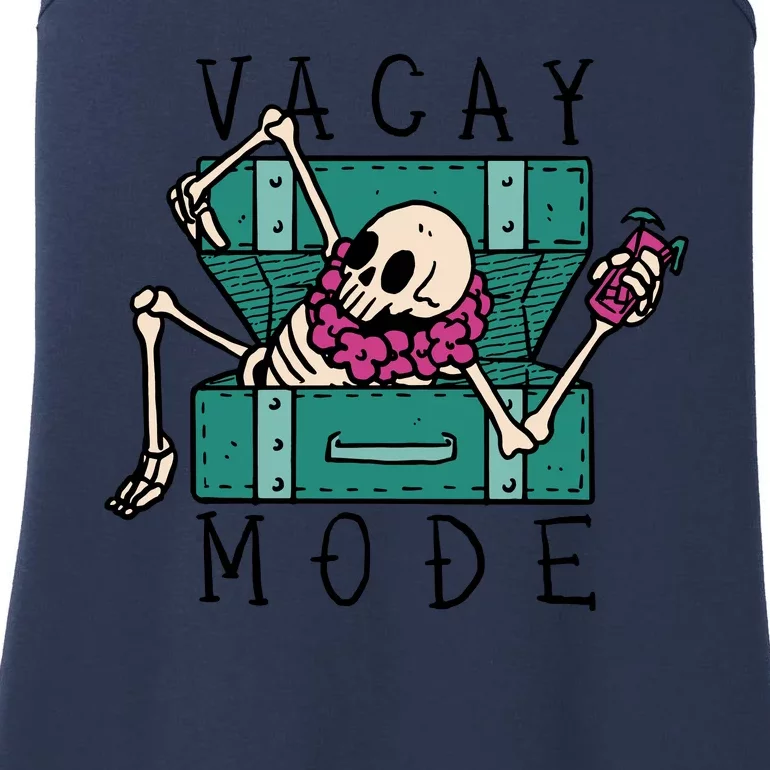 Vacay Mode Skeleton Ladies Essential Tank