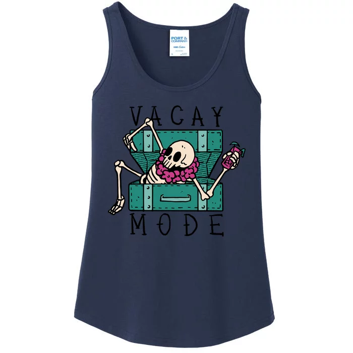 Vacay Mode Skeleton Ladies Essential Tank