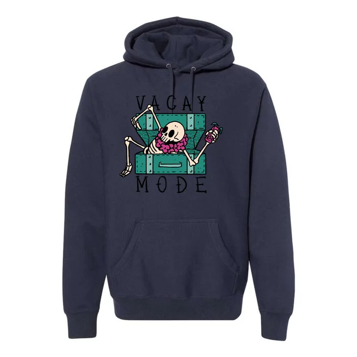 Vacay Mode Skeleton Premium Hoodie