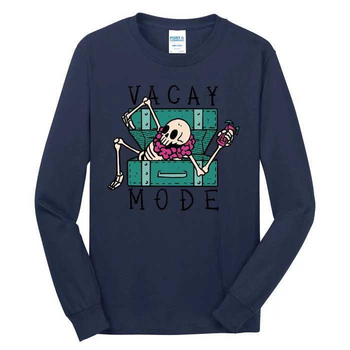 Vacay Mode Skeleton Tall Long Sleeve T-Shirt