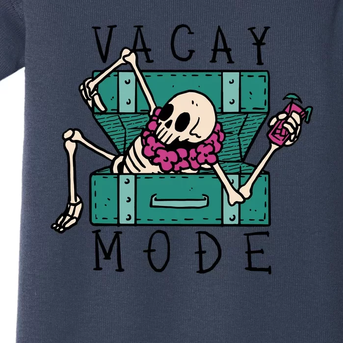 Vacay Mode Skeleton Baby Bodysuit