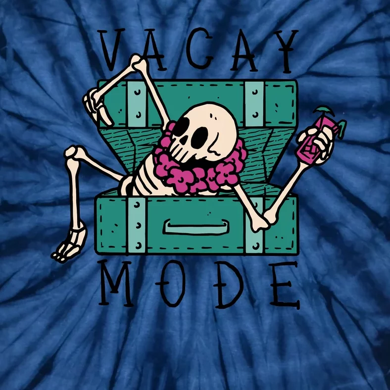 Vacay Mode Skeleton Tie-Dye T-Shirt