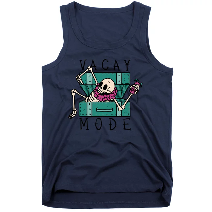 Vacay Mode Skeleton Tank Top