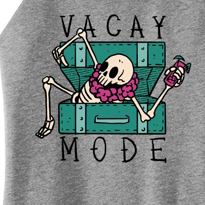 Vacay Mode Skeleton Women’s Perfect Tri Rocker Tank