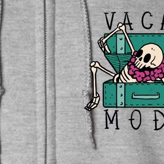 Vacay Mode Skeleton Full Zip Hoodie