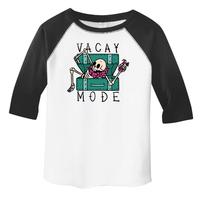 Vacay Mode Skeleton Toddler Fine Jersey T-Shirt