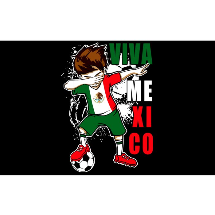 Viva Mexico Soccer Boy Independence Day Mexican Flag Bumper Sticker