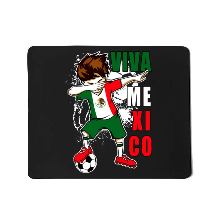 Viva Mexico Soccer Boy Independence Day Mexican Flag Mousepad