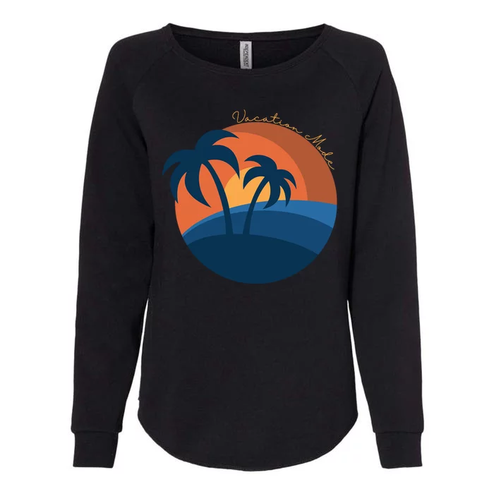 Vacation Mode Sunset Beach Womens California Wash Sweatshirt