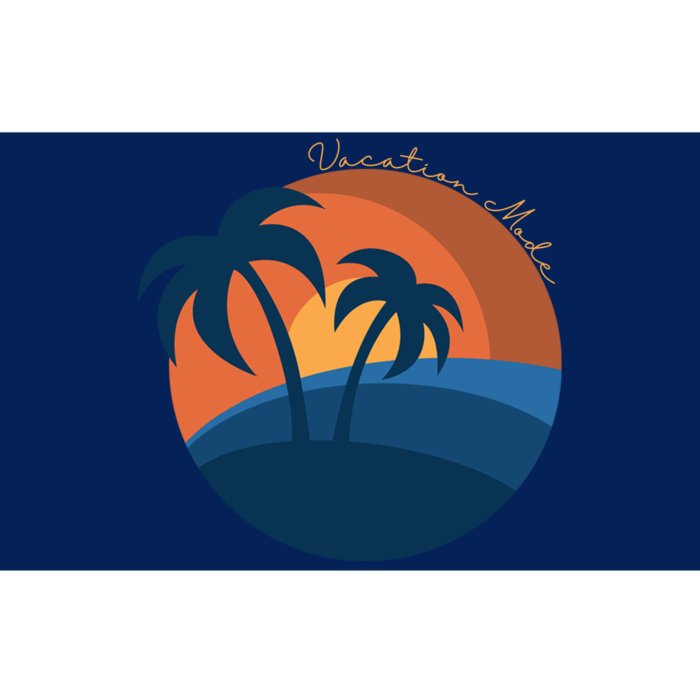 Vacation Mode Sunset Beach Bumper Sticker