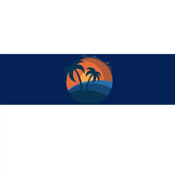 Vacation Mode Sunset Beach Bumper Sticker