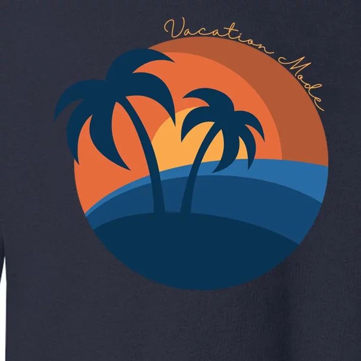 Vacation Mode Sunset Beach Toddler Sweatshirt