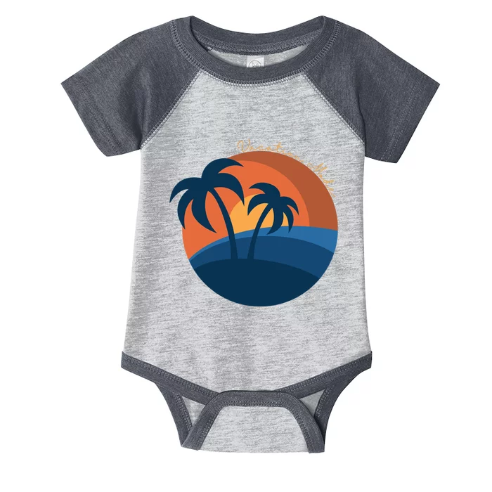 Vacation Mode Sunset Beach Infant Baby Jersey Bodysuit