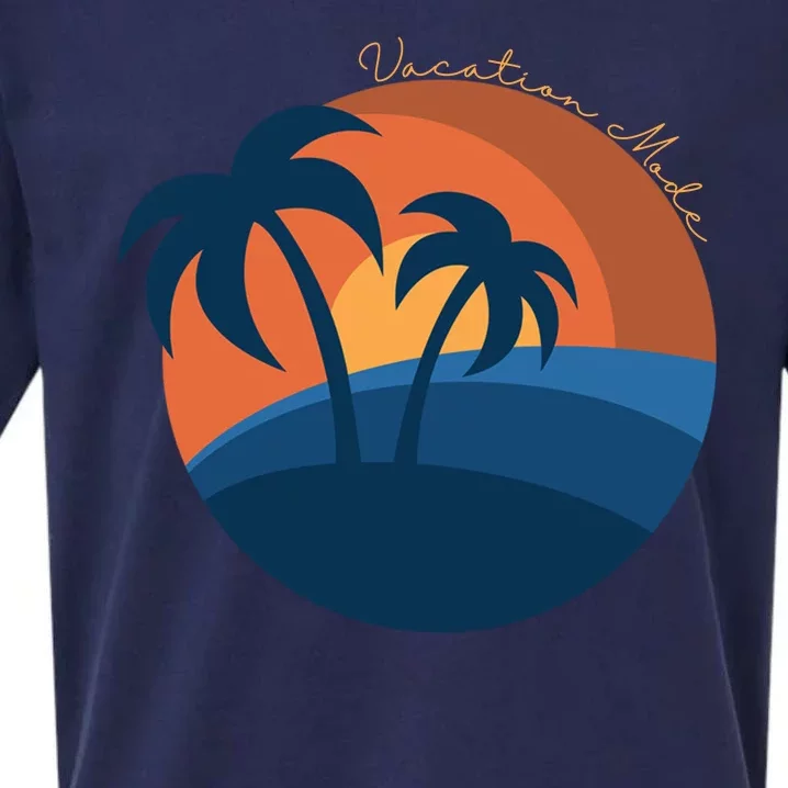 Vacation Mode Sunset Beach Sueded Cloud Jersey T-Shirt