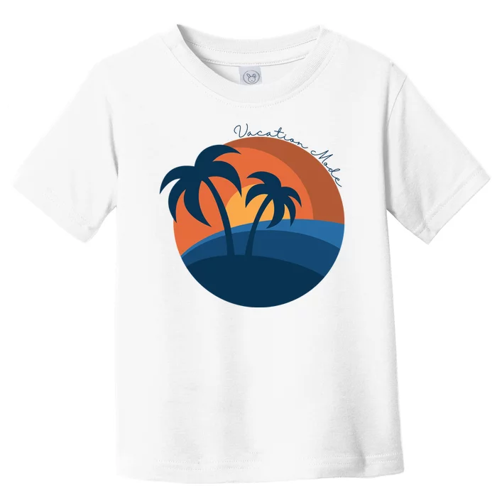 Vacation Mode Sunset Beach Toddler T-Shirt