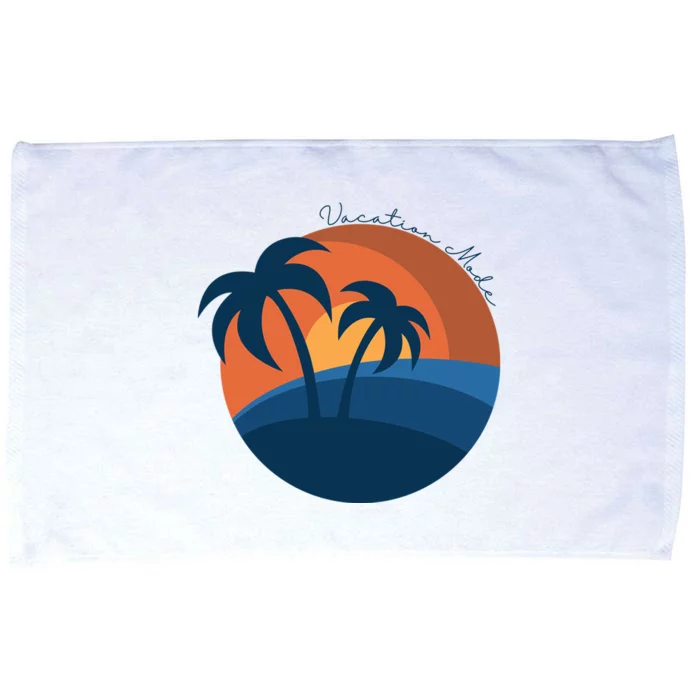 Vacation Mode Sunset Beach Microfiber Hand Towel