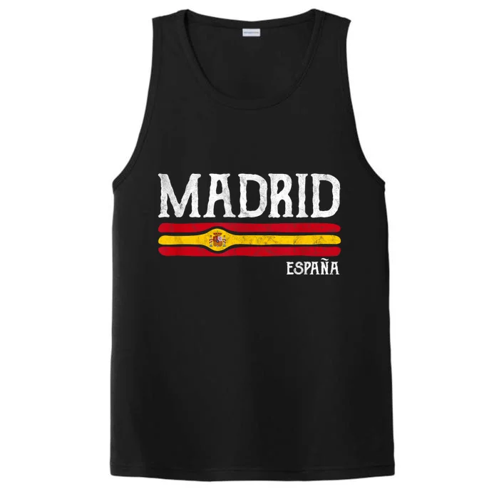 Vintage Madrid Spain Souvenir Espana Gift Performance Tank