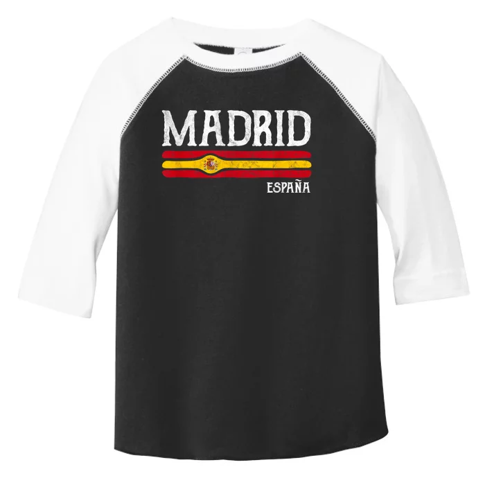 Vintage Madrid Spain Souvenir Espana Gift Toddler Fine Jersey T-Shirt