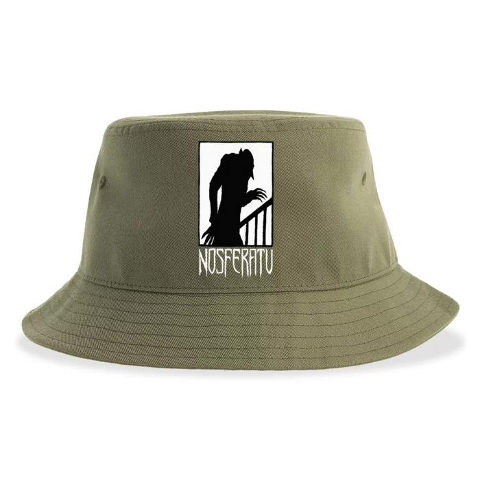 Vampire Monster Shadow Dracula Halloween Sustainable Bucket Hat