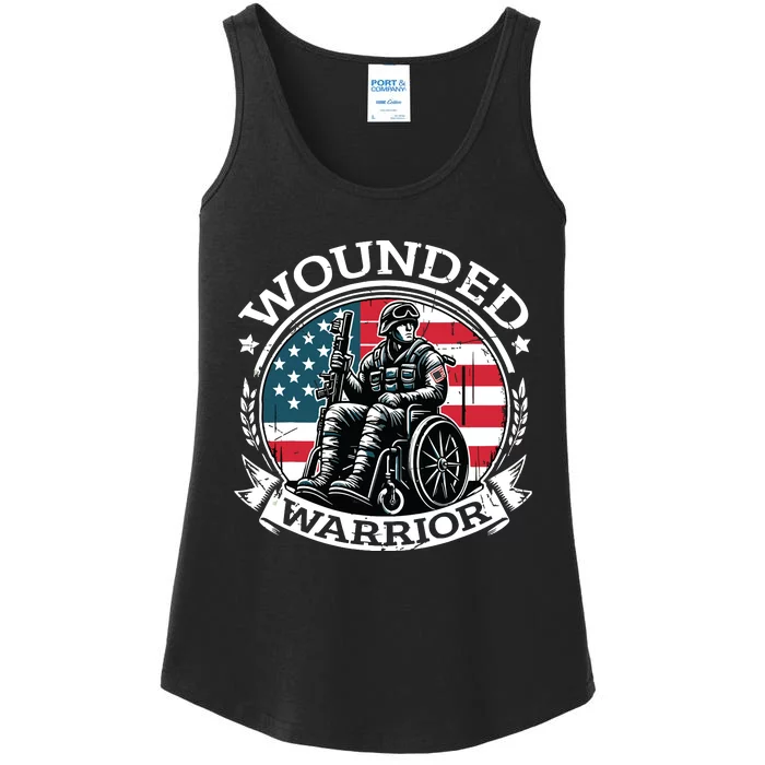 Veteran Military Support Ladies Essential Tank