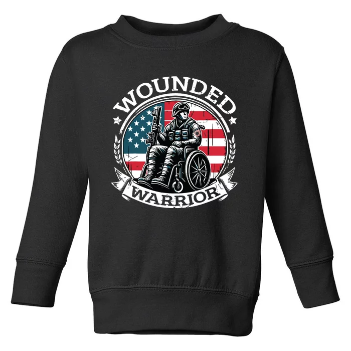 Veteran Military Support Toddler Sweatshirt