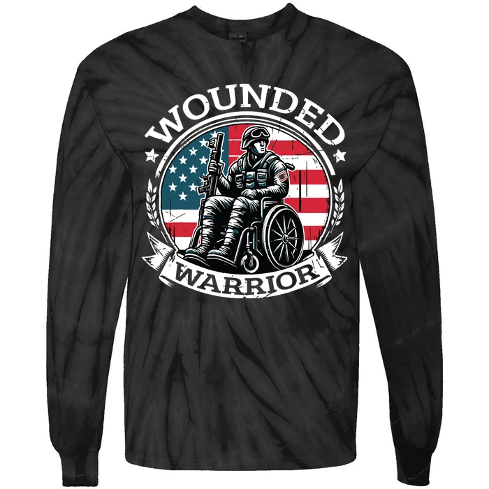 Veteran Military Support Tie-Dye Long Sleeve Shirt