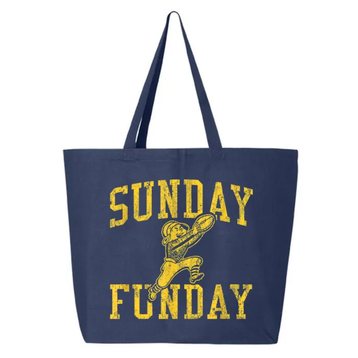 Vintage Minnesota Sunday Funday Football Retro 25L Jumbo Tote