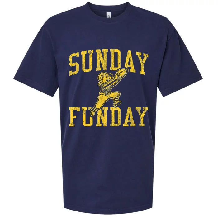 Vintage Minnesota Sunday Funday Football Retro Sueded Cloud Jersey T-Shirt