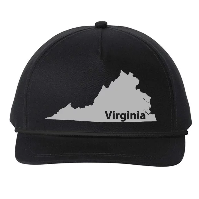 Virginia Map State Home Pride Lovers Snapback Five-Panel Rope Hat