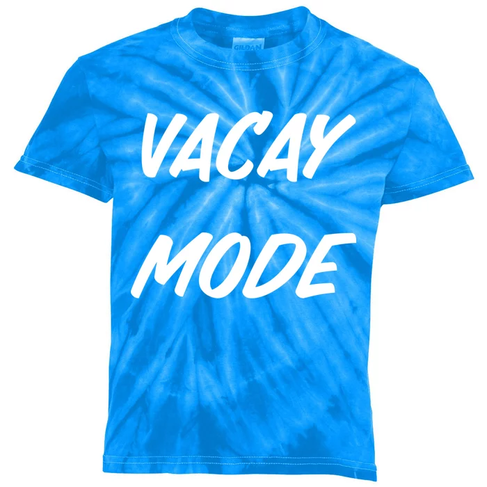 Vacation Mode Summer Beach Vacay Trip Vibes Gift Kids Tie-Dye T-Shirt