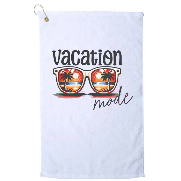 Vacation Mode Sunglass Summer Vibes Platinum Collection Golf Towel