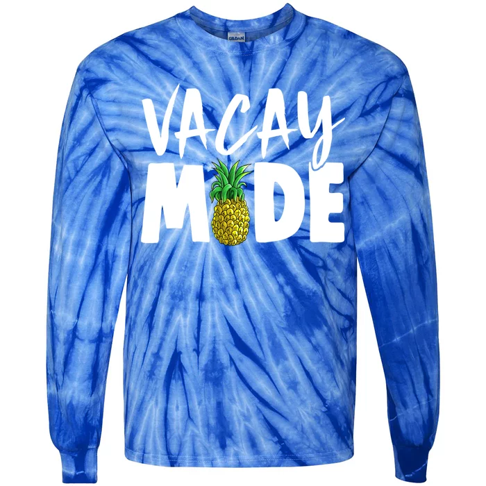 Vacay Mode Tropical Summer Vibes Fruit Gift Tie-Dye Long Sleeve Shirt