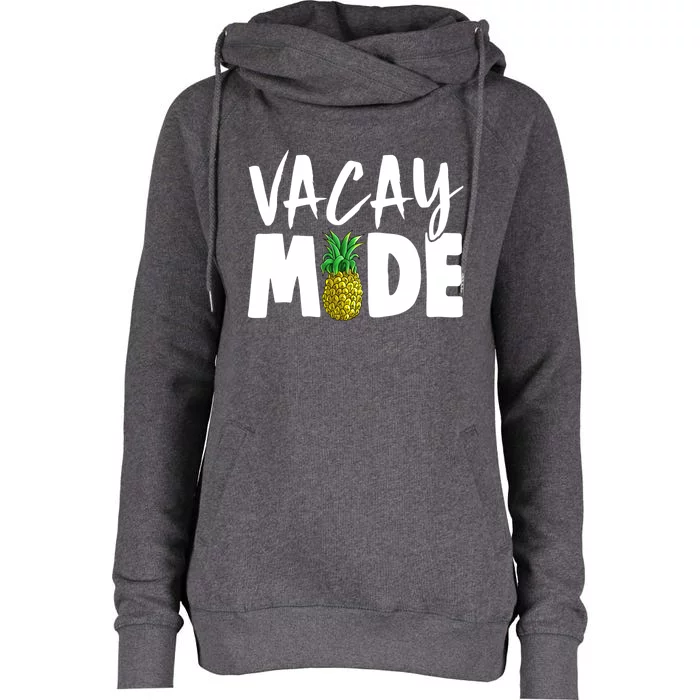 Vacay Mode Tropical Summer Vibes Fruit Gift Womens Funnel Neck Pullover Hood