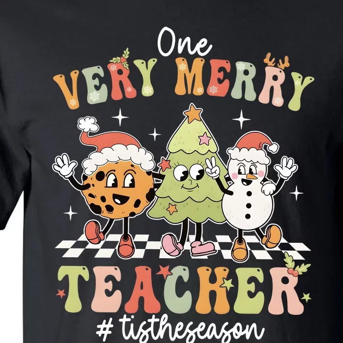 Very Merry Teacher Tis The Season Christmas Holiday Season Tall T-Shirt